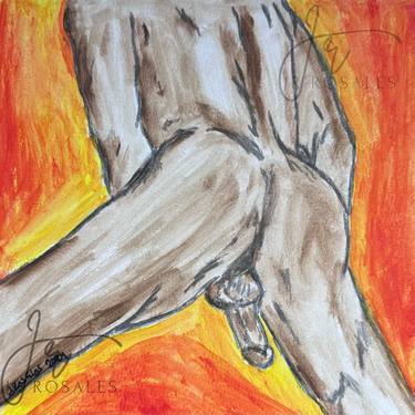 Original Expressionism Erotic Paintings by Juan Rosales