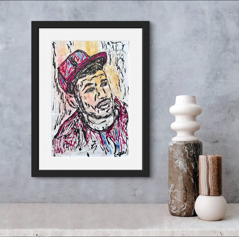 Original Abstract Sports Painting by Juan Rosales