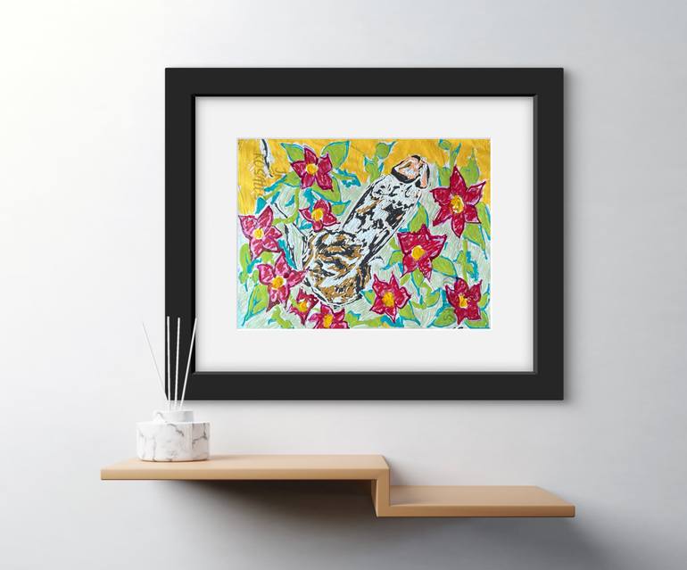 Original Abstract Expressionism Abstract Painting by Juan Rosales