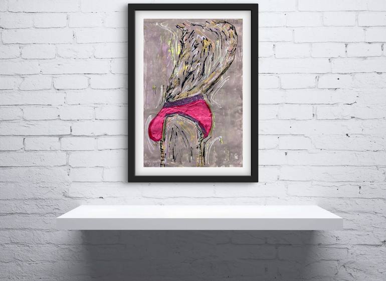 Original Abstract Expressionism Abstract Painting by Juan Rosales