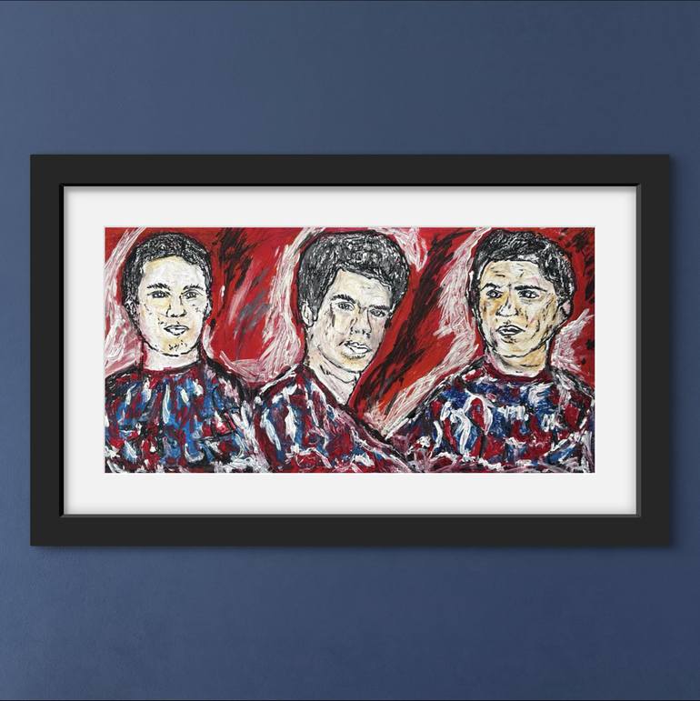 Original Abstract Pop Culture/Celebrity Painting by Juan Rosales