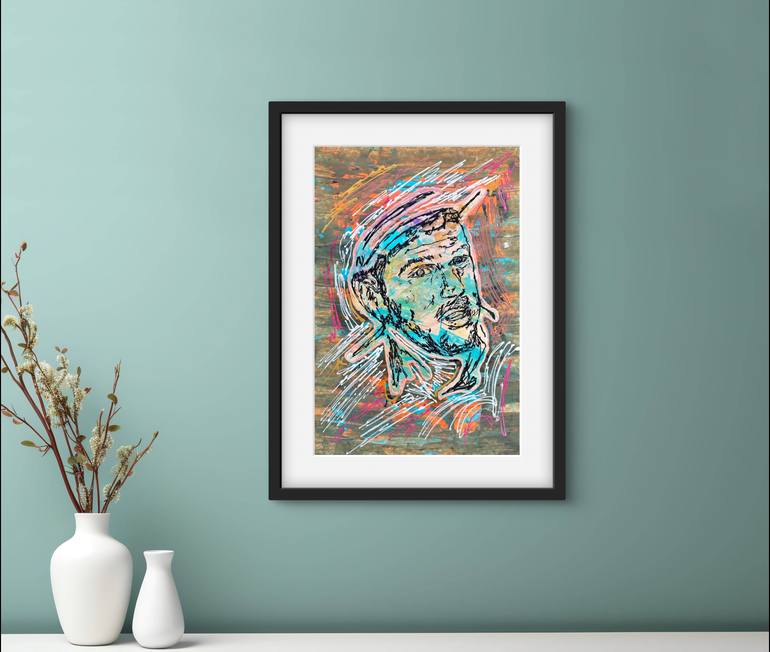 Original Abstract Expressionism Abstract Painting by Juan Rosales