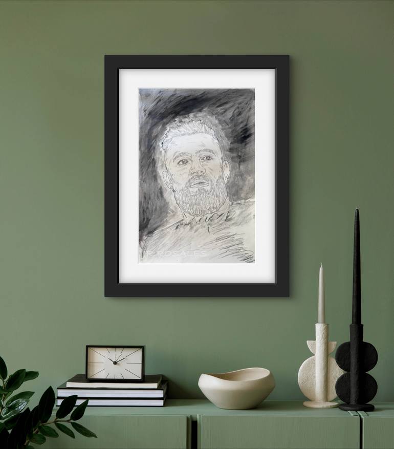 Original Pop Art Pop Culture/Celebrity Drawing by Juan Rosales