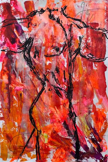 Original Abstract Expressionism Abstract Paintings by Juan Rosales