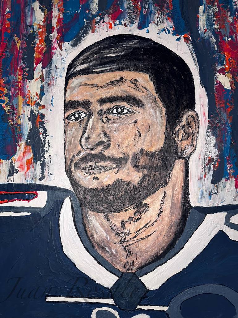 Original Figurative Sports Painting by Juan Rosales