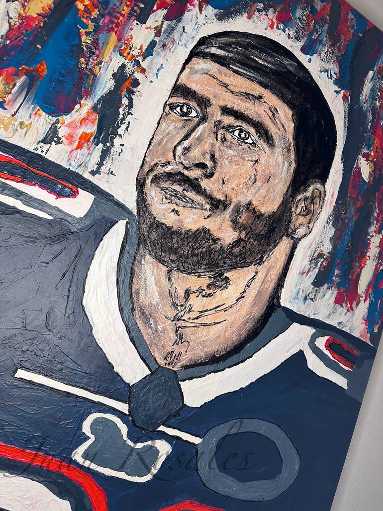 Original Figurative Sports Painting by Juan Rosales