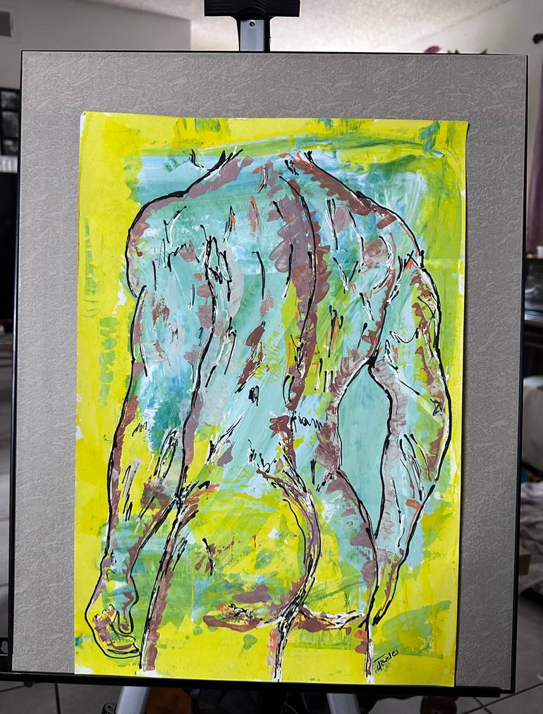 Original Abstract Body Painting by Juan Rosales
