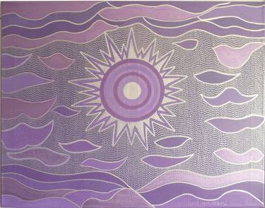 Saatchi Art Artist Ulrik Poniatowski; Paintings, “Purple Sun” #art