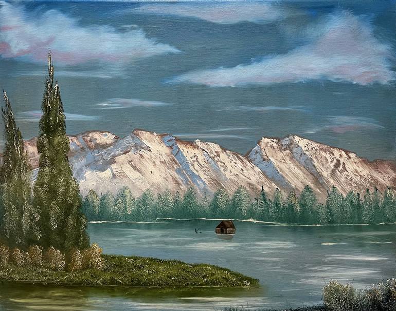 Ice Fishing Painting by Robert Daniels Saatchi Art