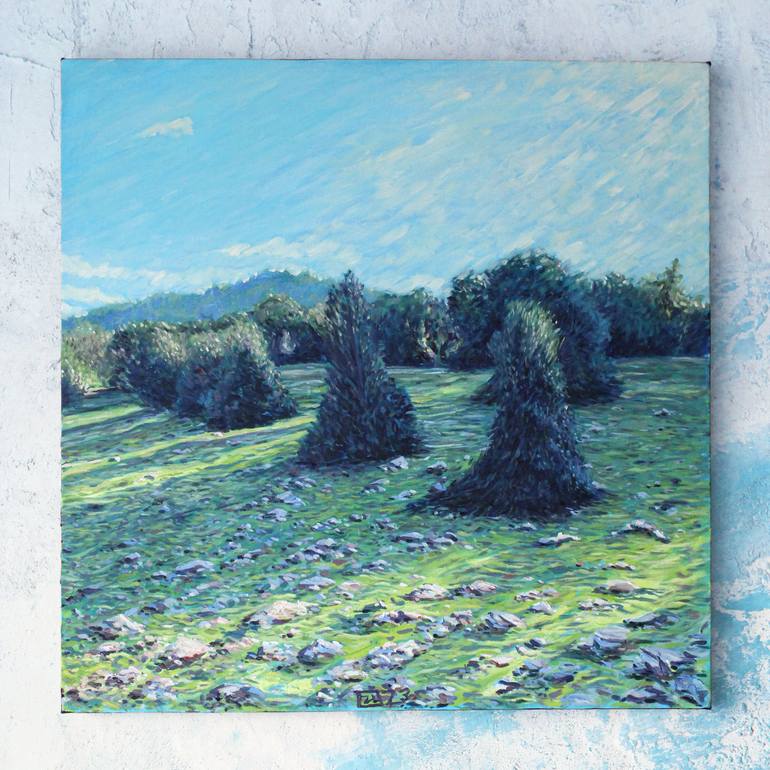 Original Impressionism Landscape Painting by Yusuf Epçin
