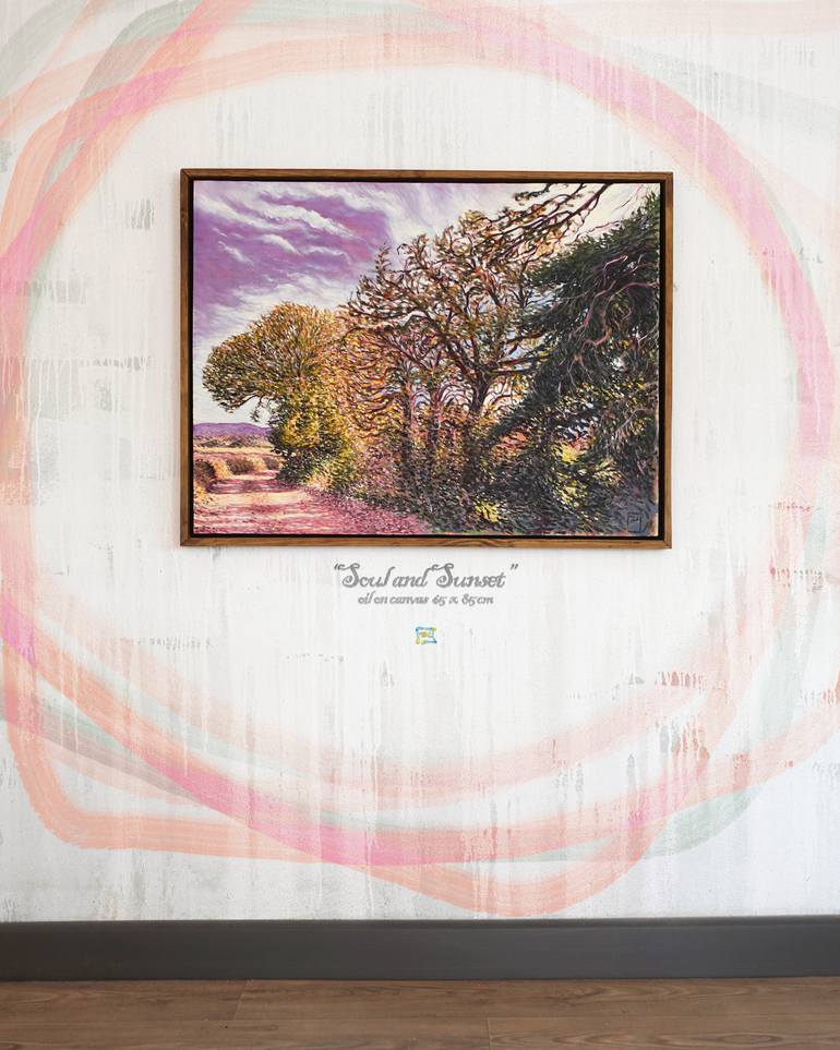 Original Abstract Expressionism Landscape Painting by Yusuf Epçin