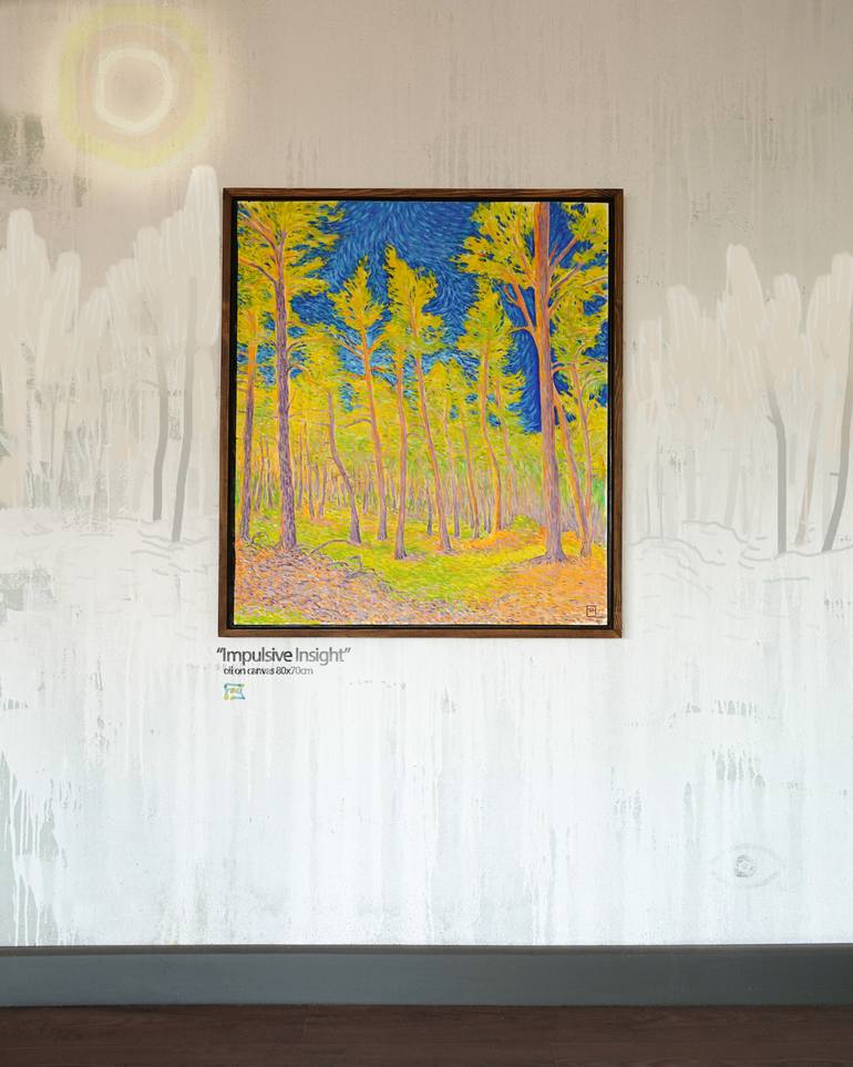 Original Impressionism Landscape Painting by Yusuf Epçin