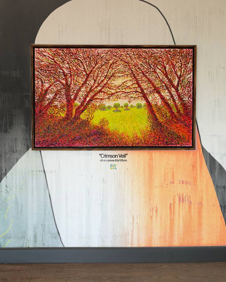 Original Abstract Expressionism Landscape Painting by Yusuf Epçin