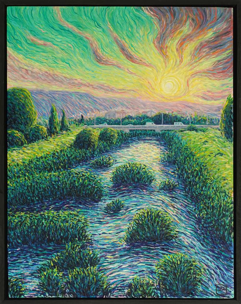 Original Impressionism Landscape Paintings by Yusuf Epçin