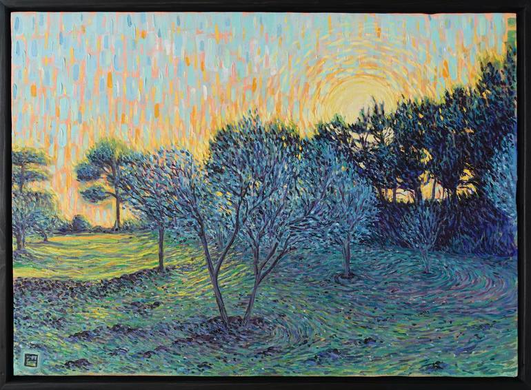 Original Abstract Landscape Paintings by Yusuf Epçin