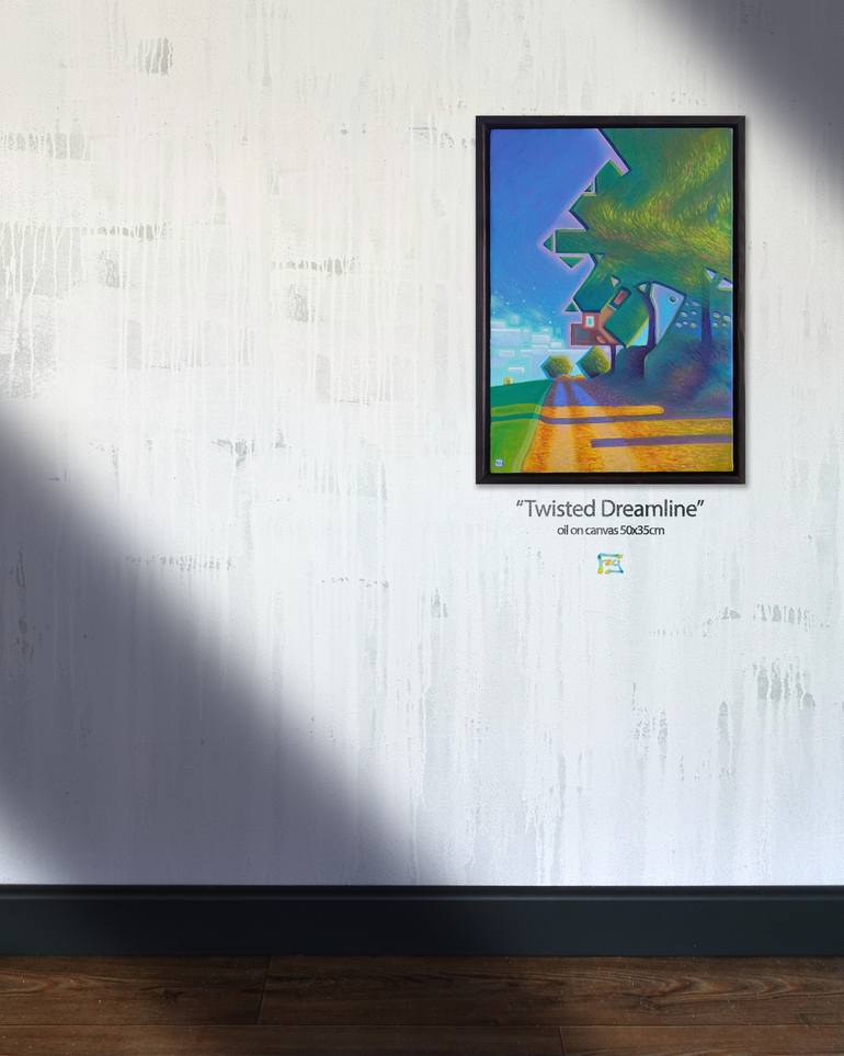Original Abstract Landscape Painting by Yusuf Epçin