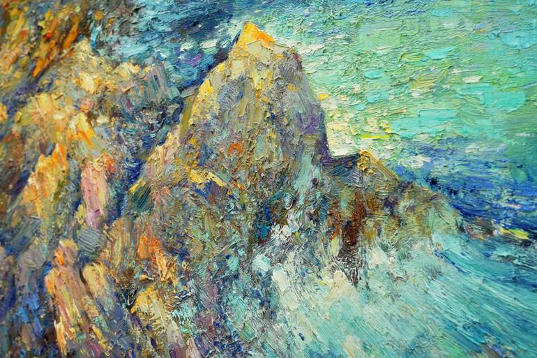Original Expressionism Seascape Painting by Serhii Cherniakovskyi