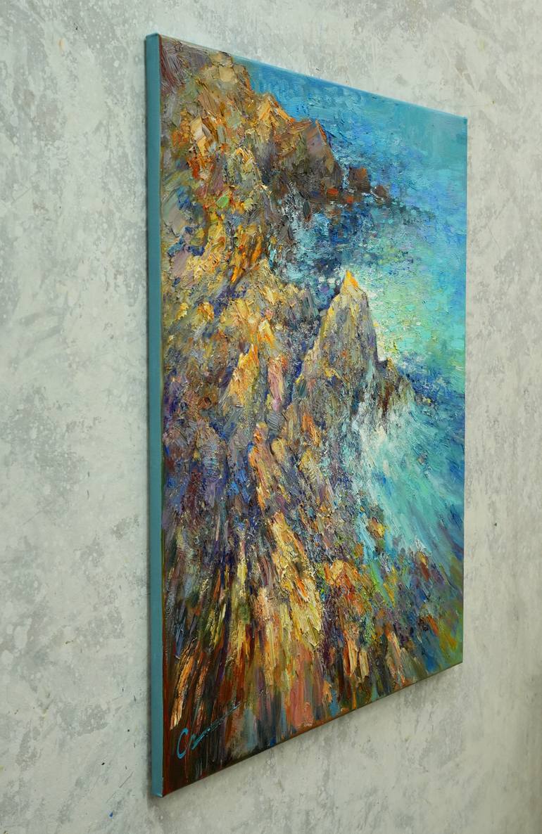 Original Expressionism Seascape Painting by Serhii Cherniakovskyi