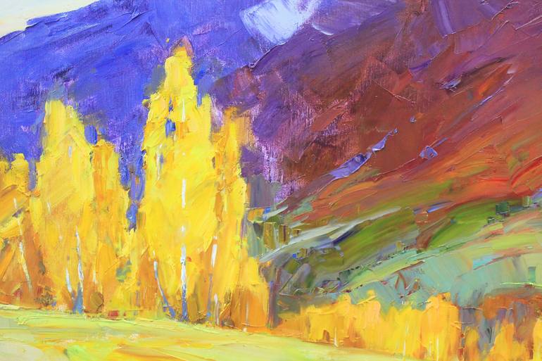 Original Expressionism Landscape Painting by Serhii Cherniakovskyi