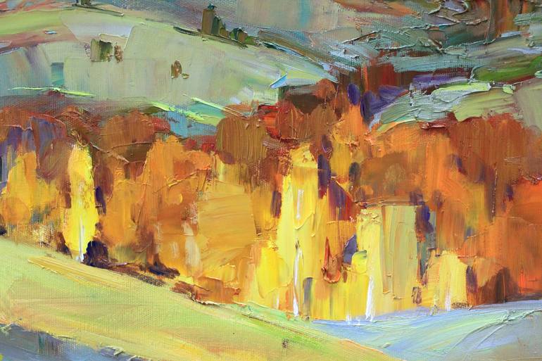 Original Expressionism Landscape Painting by Serhii Cherniakovskyi