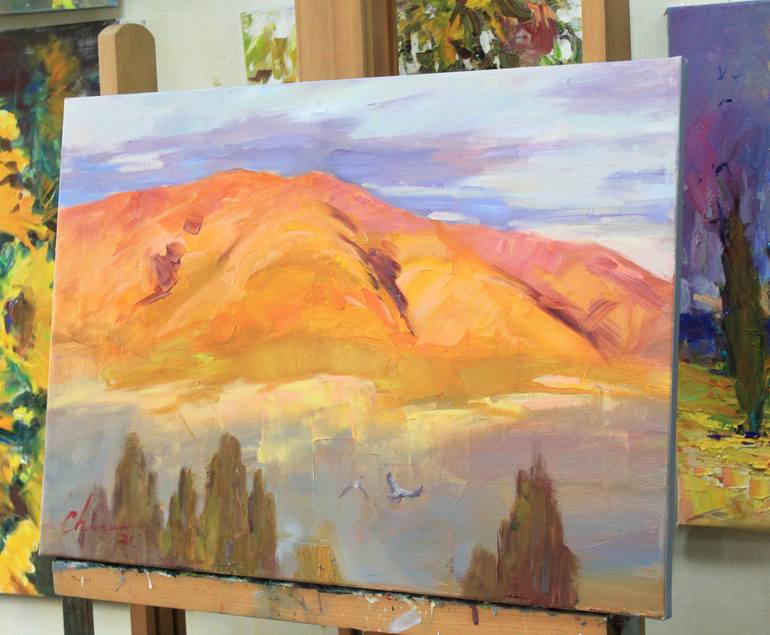Original Figurative Landscape Painting by Serhii Cherniakovskyi