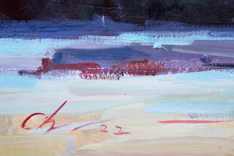 Original Expressionism Landscape Painting by Serhii Cherniakovskyi