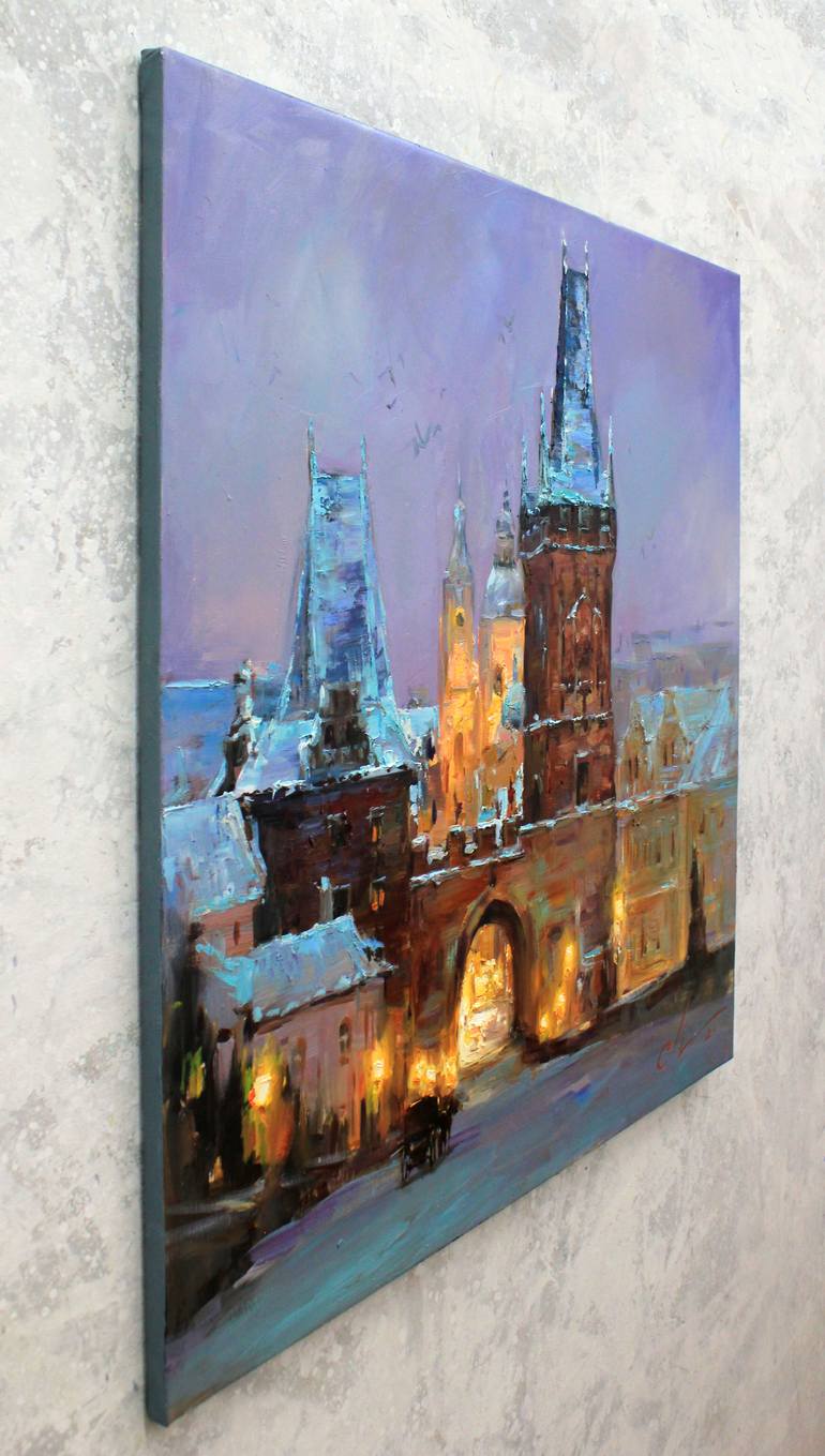 Original Contemporary Architecture Painting by Serhii Cherniakovskyi