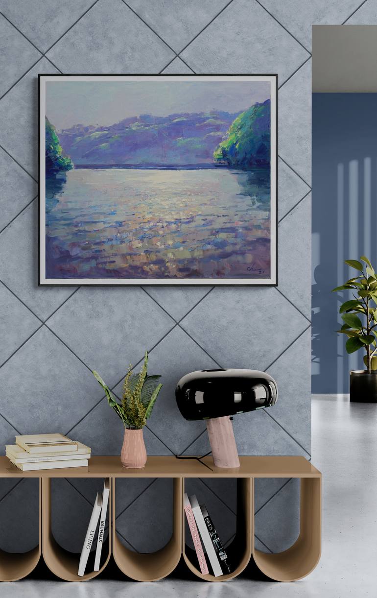 Original Contemporary Landscape Painting by Serhii Cherniakovskyi