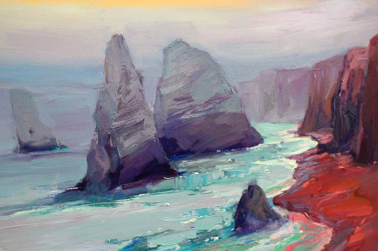 Original Expressionism Seascape Painting by Serhii Cherniakovskyi