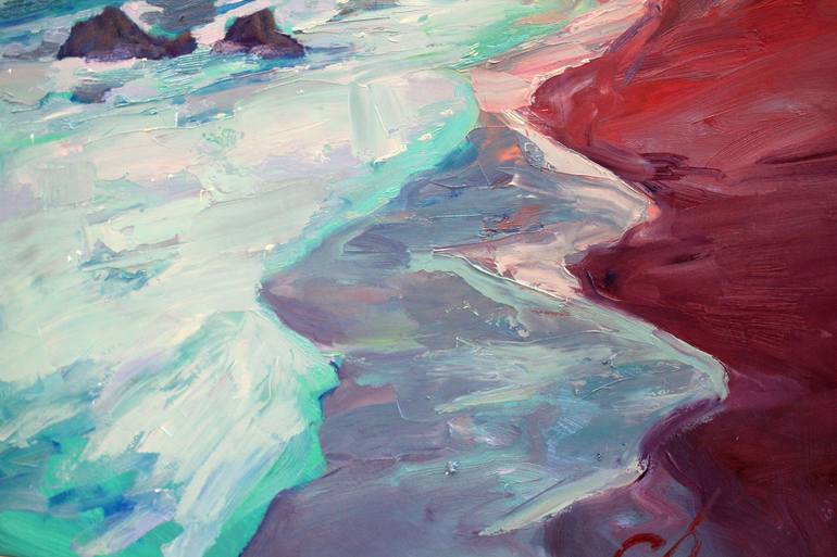 Original Expressionism Seascape Painting by Serhii Cherniakovskyi