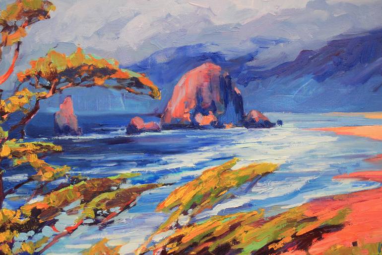 Original Expressionism Seascape Painting by Serhii Cherniakovskyi