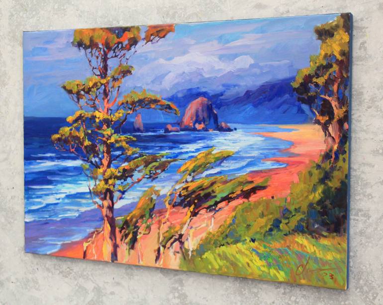 Original Expressionism Seascape Painting by Serhii Cherniakovskyi