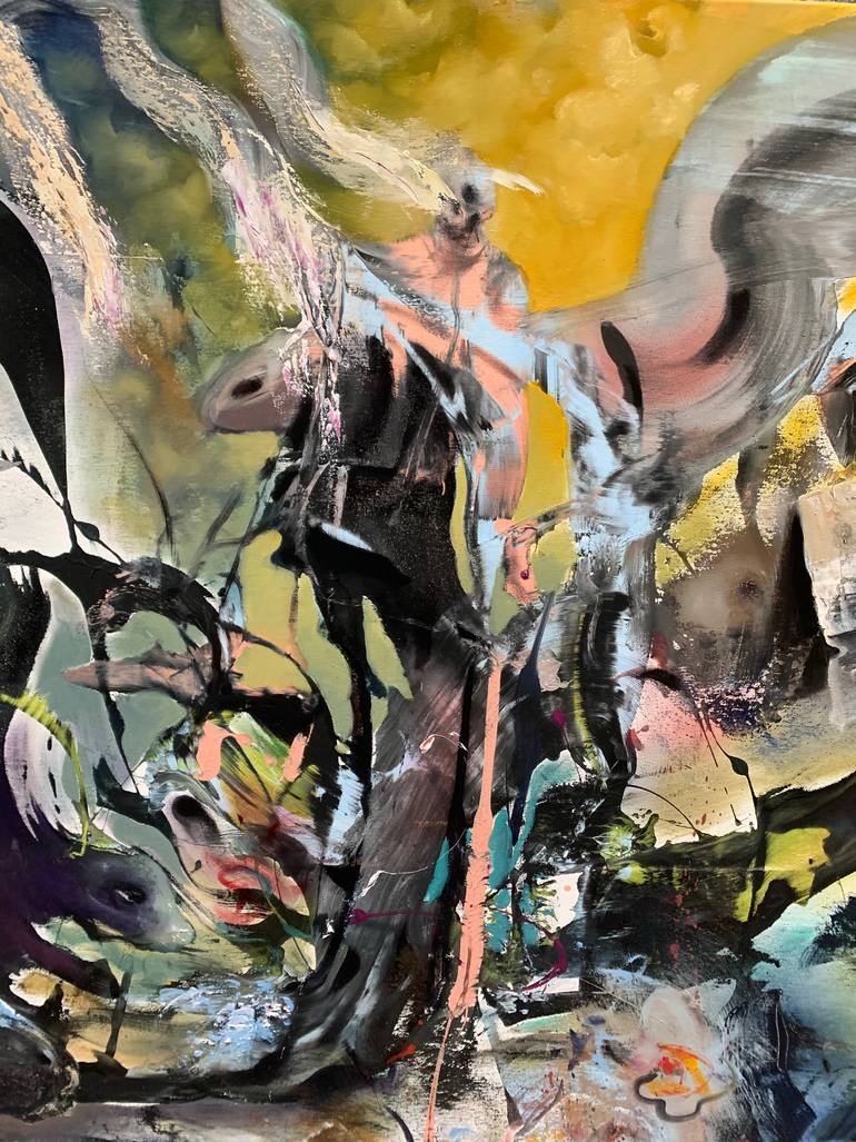 Original Abstract Pop Culture/Celebrity Painting by Todor Tamás