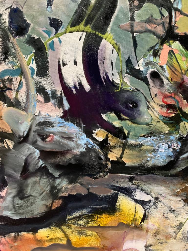 Original Abstract Pop Culture/Celebrity Painting by Todor Tamás