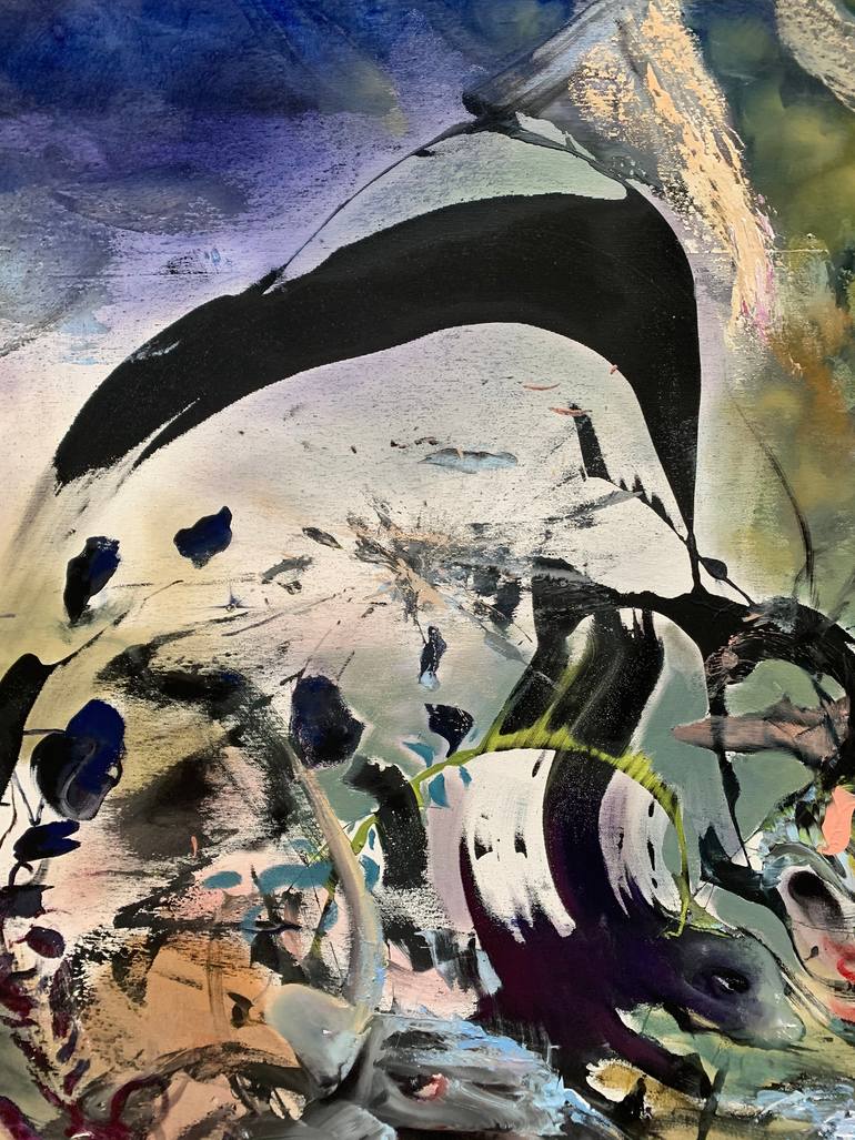 Original Abstract Pop Culture/Celebrity Painting by Todor Tamás