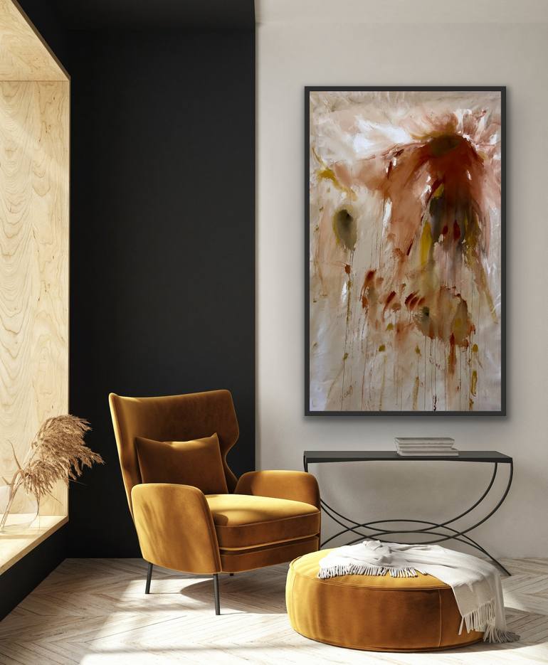 Original Fine Art Abstract Painting by Mariana Ablum