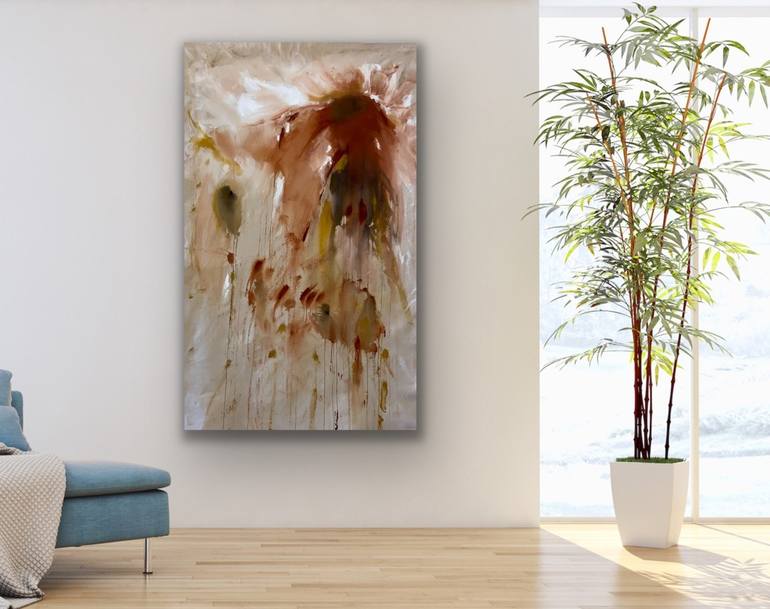 Original Fine Art Abstract Painting by Mariana Ablum