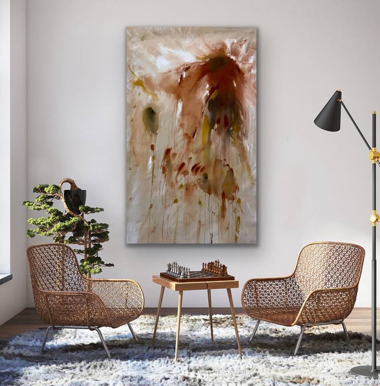 Original Fine Art Abstract Painting by Mariana Ablum