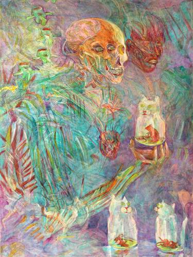 Original Abstract Expressionism Science/Technology Paintings by Lennon Michalski