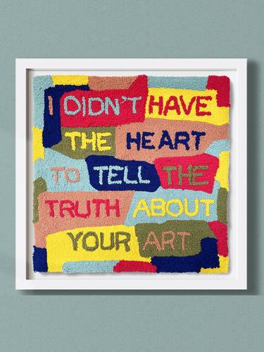 Original Conceptual Typography Mixed Media by Bob And Eve