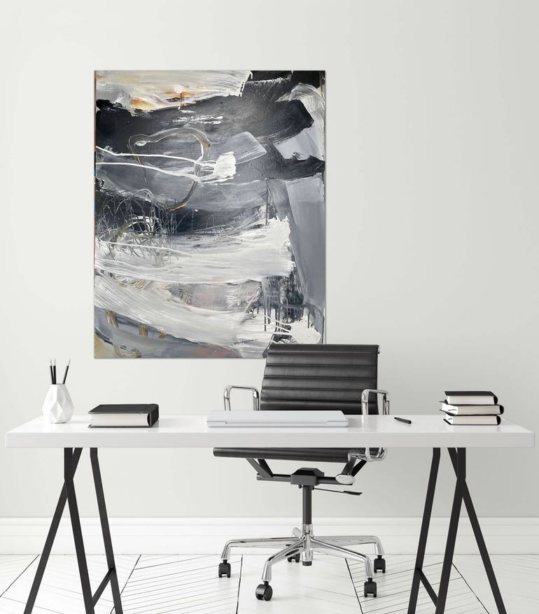 Original Contemporary Abstract Painting by Iris Bieschin