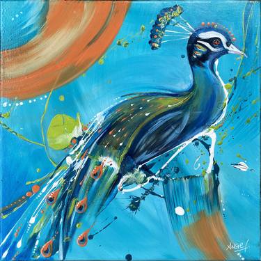 Original Contemporary Animal Painting by Angie F Ferretti