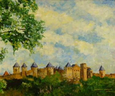 Original Impressionism Architecture Paintings by Russell Johnson