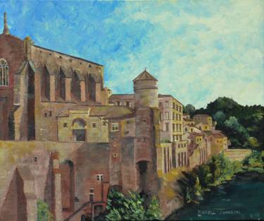 Original Impressionism Architecture Paintings by Russell Johnson