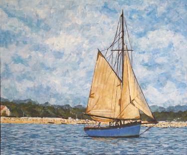 Original Boat Paintings by Russell Johnson