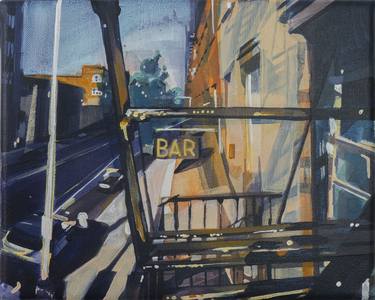 Original Expressionism Cities Paintings by Nash Hogan