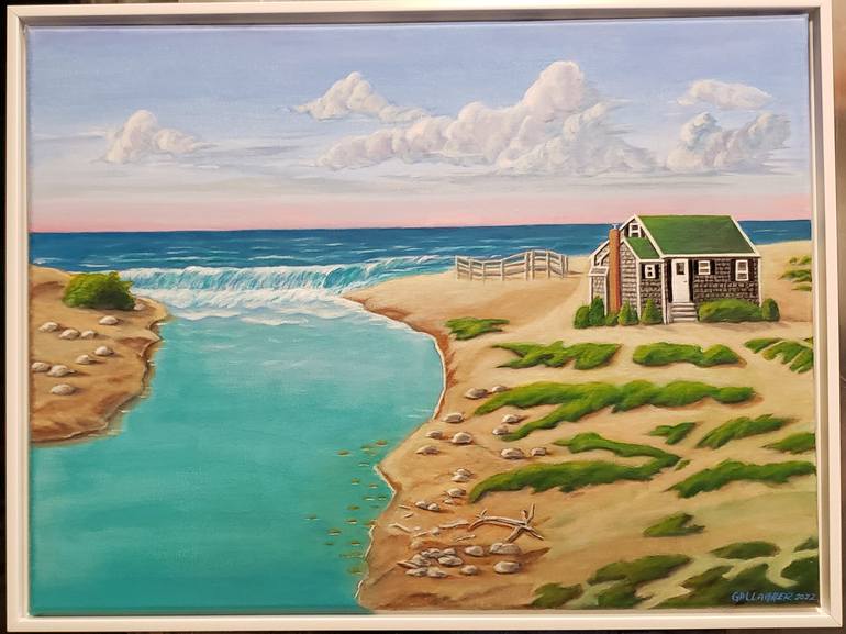 Beach House Painting by Greg Gallagher Saatchi Art