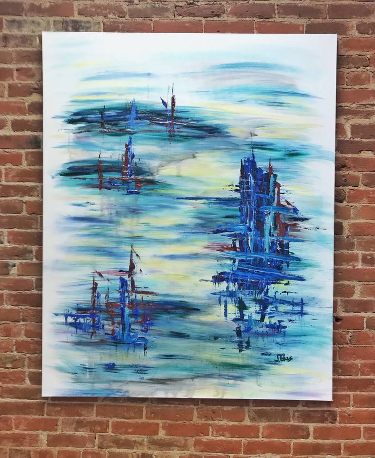 Original Abstract Expressionism Abstract Painting by Jim Elias