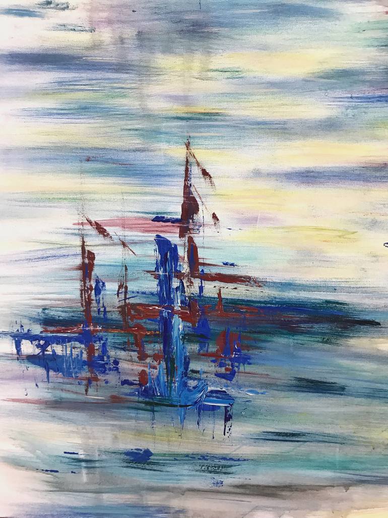 Original Abstract Expressionism Abstract Painting by Jim Elias