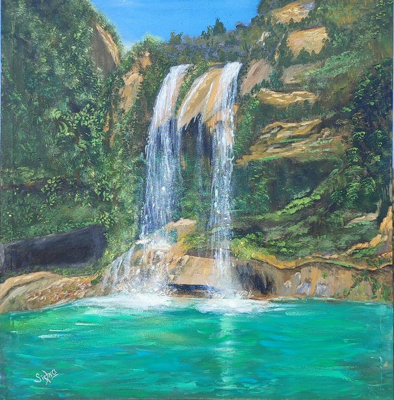 Print of Color Field Painting Landscape Paintings by Sidrah Iqbal